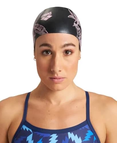 ARENA Sirene Molded Silicone Swim Cap for Women Long Hair | Durable, Stretchy & Hydrodynamic Fit thumbnail 4