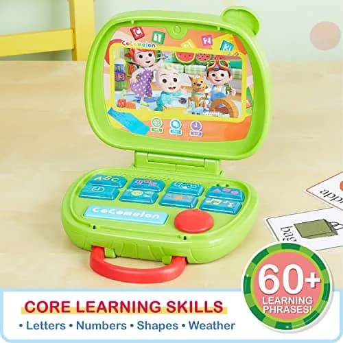 CoComelon Sing and Learn Laptop Toy for Toddlers 18+ Months | Lights, Sounds, Music, Letters, Numbers, Shapes, Animals thumbnail 5