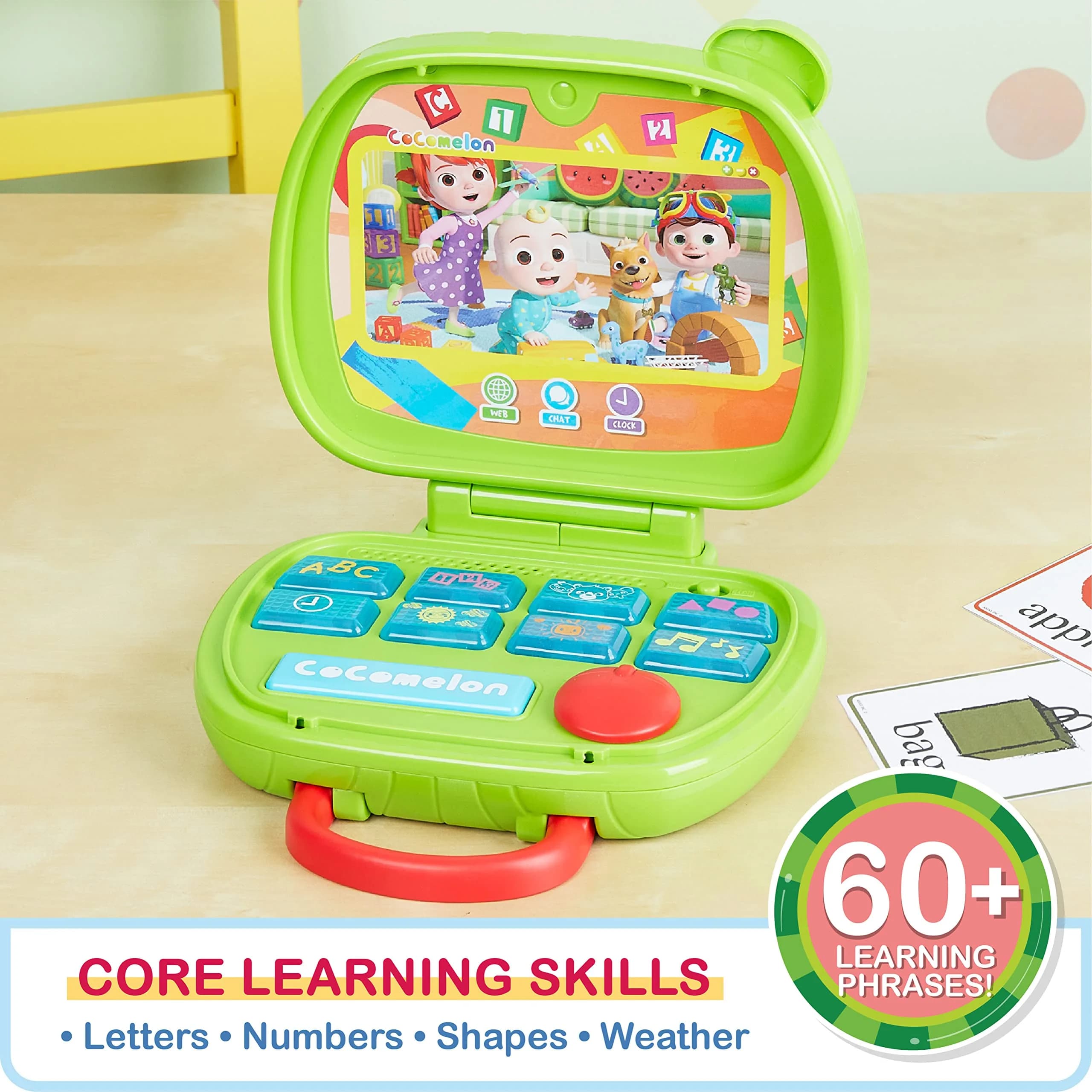 CoComelon Sing and Learn Laptop Toy for Toddlers 18+ Months | Lights, Sounds, Music, Letters, Numbers, Shapes, Animals - view 5