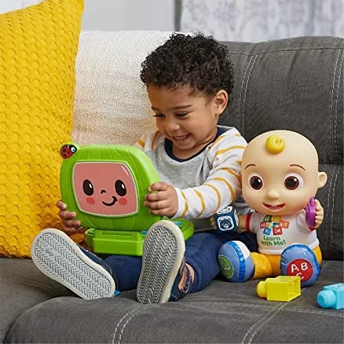 CoComelon Sing and Learn Laptop Toy for Toddlers 18+ Months | Lights, Sounds, Music, Letters, Numbers, Shapes, Animals thumbnail 6