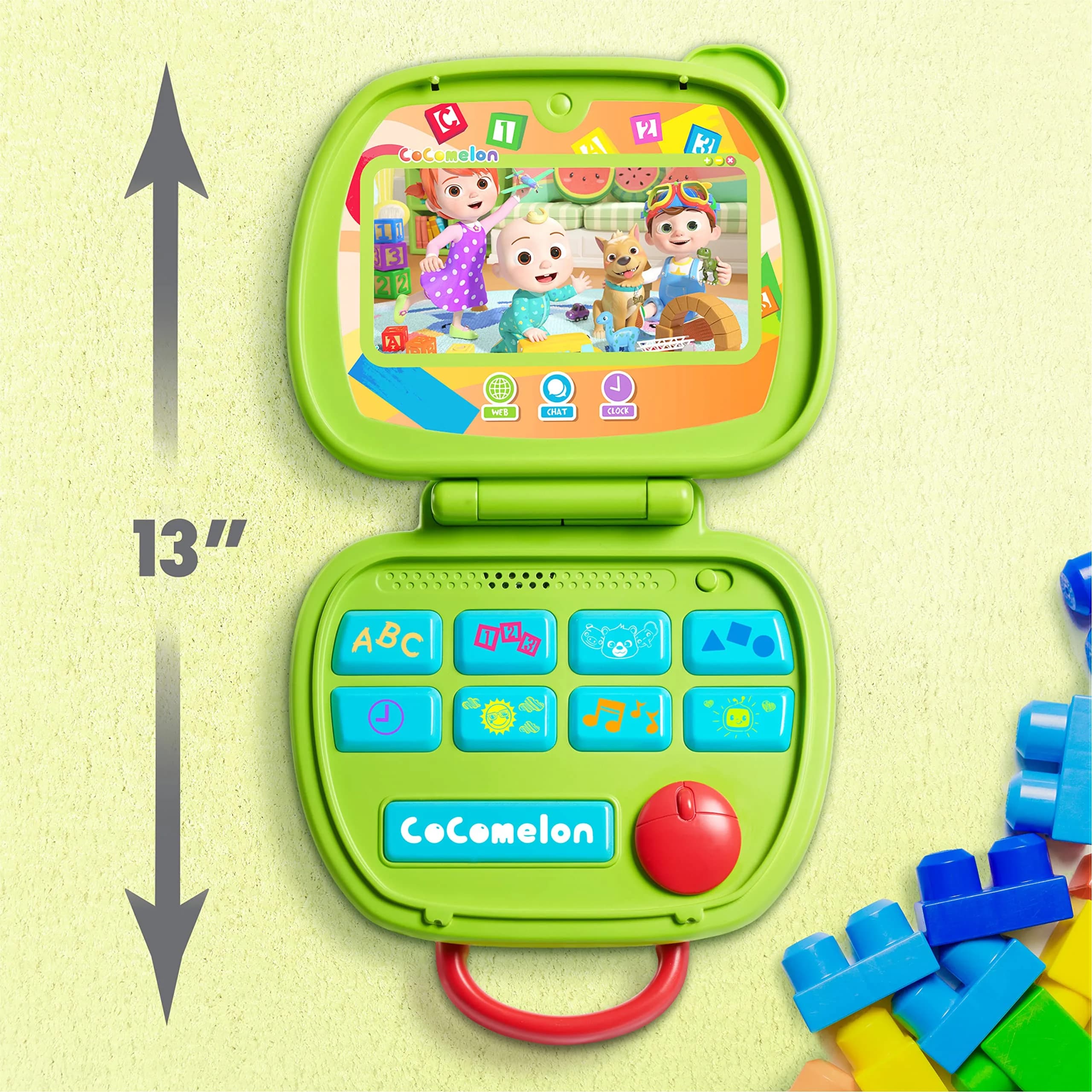 CoComelon Sing and Learn Laptop Toy for Toddlers 18+ Months | Lights, Sounds, Music, Letters, Numbers, Shapes, Animals - view 7