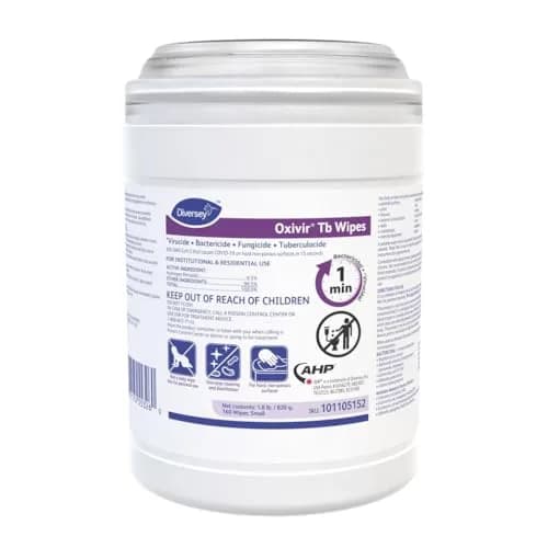 Oxivir Diversey Tb Disinfectant Wipes, Accelerated Hydrogen Peroxide Cleaner, Unscented, 160 Wipes | EPA Registered 70627-60 thumbnail 1