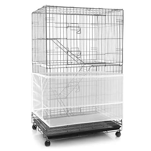 Shappy White Bird Cage Seed Catcher Net 300 x 37 cm (118 x 15 Inch) | Adjustable Airy Mesh for Parrots thumbnail 1
