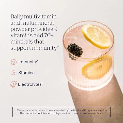 Trace Minerals Power Pak Electrolyte Powder Packets, Lemon Berry | 30 Ct, Hydration & Immunity Support thumbnail 2