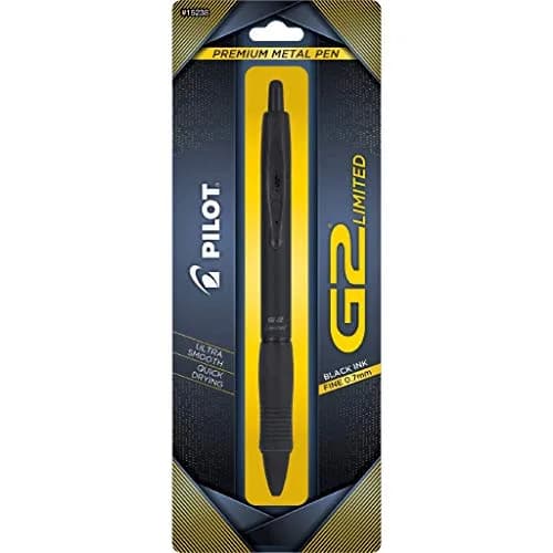 PILOT G2 Limited Gel Pen, Fine Point 0.7mm, Black Ink, Single Pen | Smooth Writing for Students & Professionals thumbnail 1