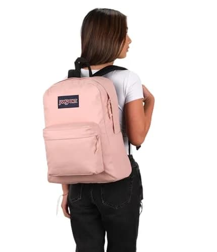 JanSport Superbreak Backpack - Durable, Lightweight, 26L (0.92 cu ft) | Misty Rose thumbnail 7