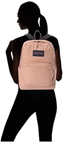 JanSport Superbreak Backpack - Durable, Lightweight, 26L (0.92 cu ft) | Misty Rose thumbnail 2