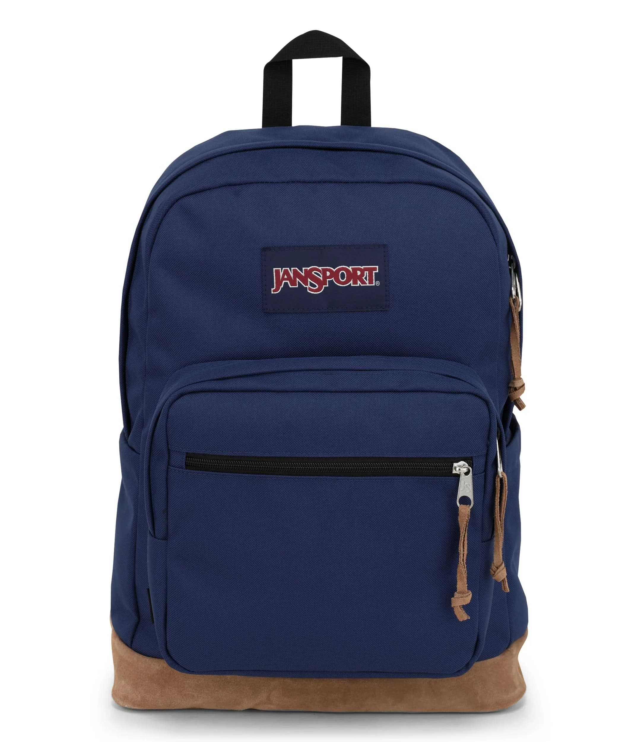 JanSport Right Pack Backpack - Durable Daypack with Padded 15" Laptop Sleeve, Spacious Main Compartment & Water Bottle Pocket - Russet Red — Navy / One Size