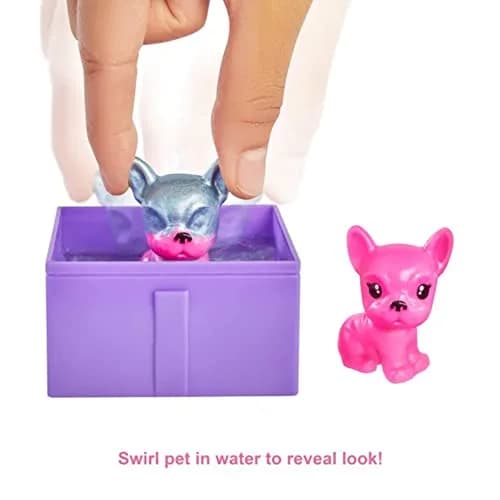 Barbie Color Reveal Pet, Party Series | Blue Metallic Coating & 5 Surprises, Kid-Friendly (70-120 chars) thumbnail 4