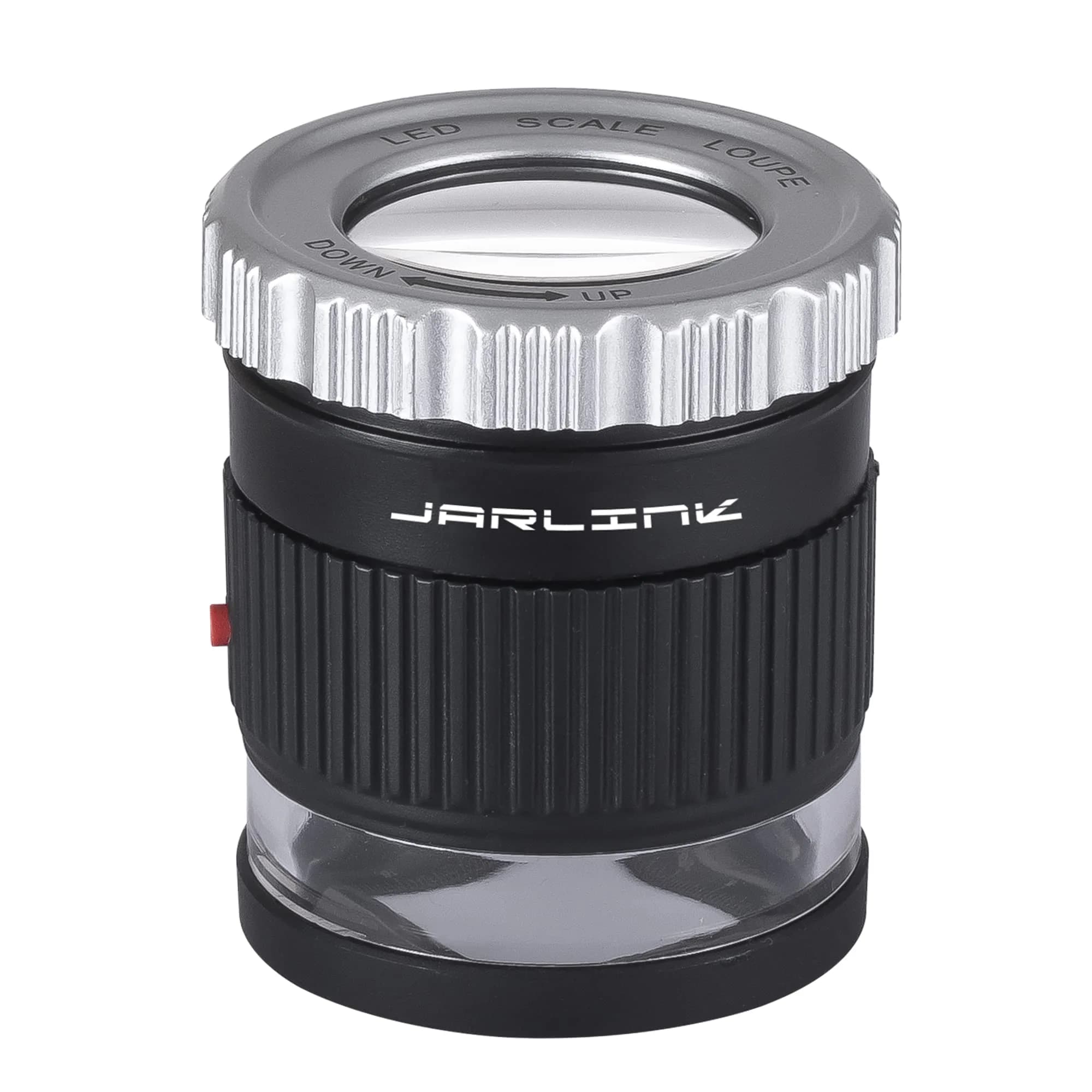 JARLINK 30X Adjustable Focal 3 LED Jewelers Loupe Magnifier, Black | Precision Jewelry & Coin Inspection — Black