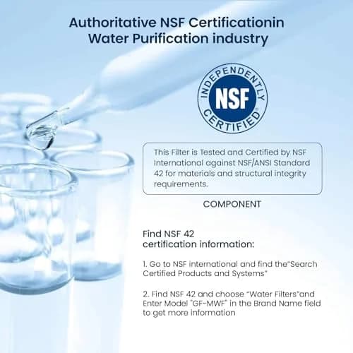 GLACIER FRESH MWF Refrigerator Water Filter 2-Pack | NSF Certified for Purer Water thumbnail 6