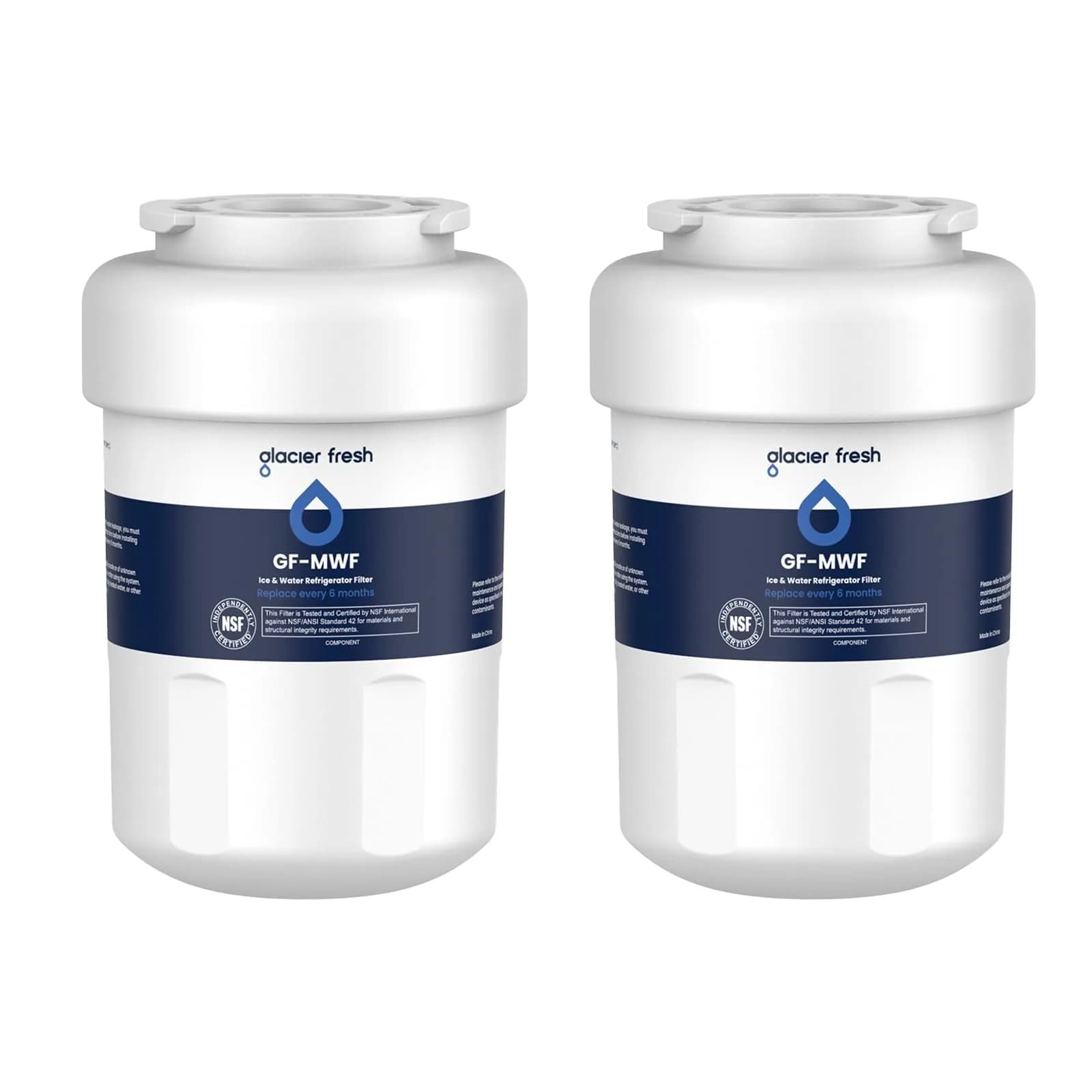 GLACIER FRESH MWF Refrigerator Water Filter 2-Pack | NSF Certified for Purer Water - main product image