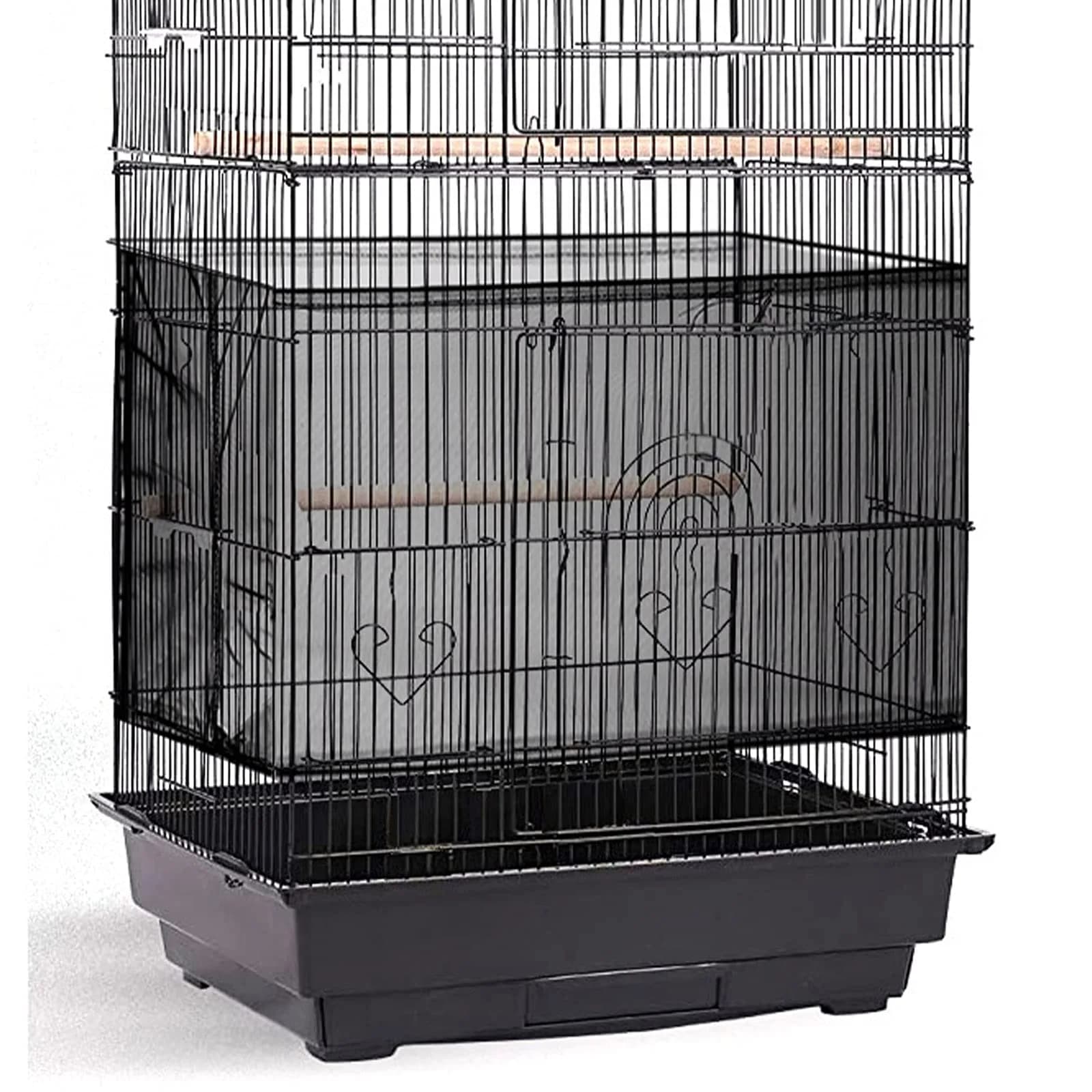 Shappy Black Nylon Mesh Bird Cage Cover 200cm (78.7 Inch) | Breathable & Adjustable for Medium/Small Cages - main product image