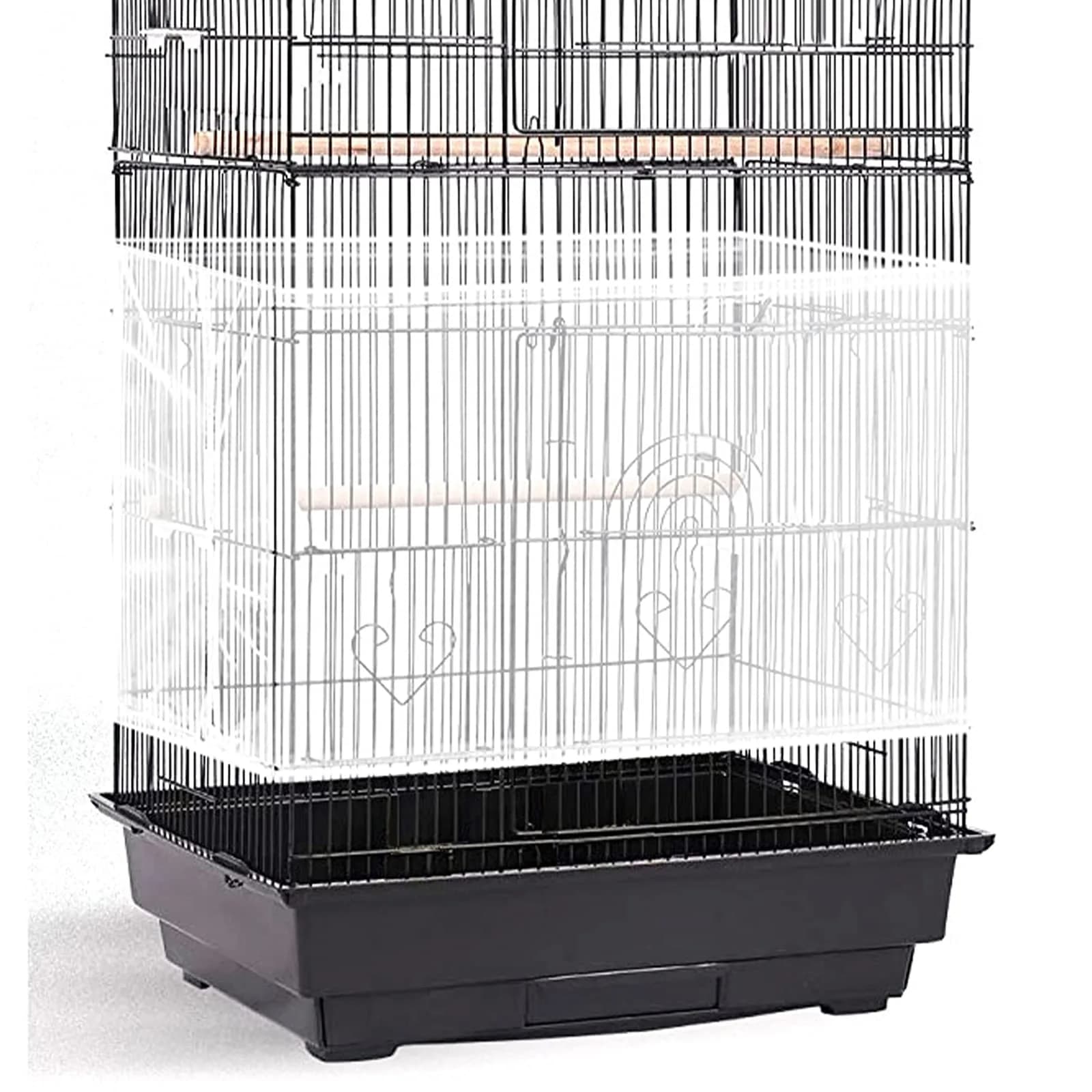 Shappy White Bird Cage Seed Catcher Net 200cm (78.7 Inch) | Keeps Cages Clean