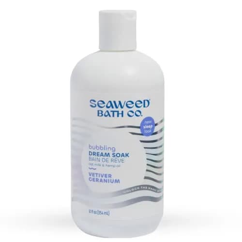 The Seaweed Bath Co. Bubbling Dream Soak, Vetiver Geranium Scent, 12 Fl Oz | Nourishing Marine Ingredients thumbnail 1