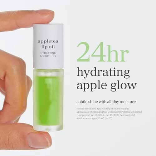 NOONI Korean Lip Oil Appletea 3.5ml (0.12 Fl Oz) | Hydrating Tinted Lip Gloss with Plumping Effect thumbnail 7