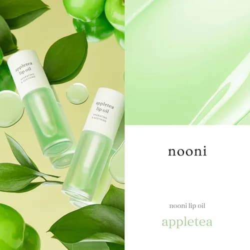 NOONI Korean Lip Oil Appletea 3.5ml (0.12 Fl Oz) | Hydrating Tinted Lip Gloss with Plumping Effect thumbnail 3