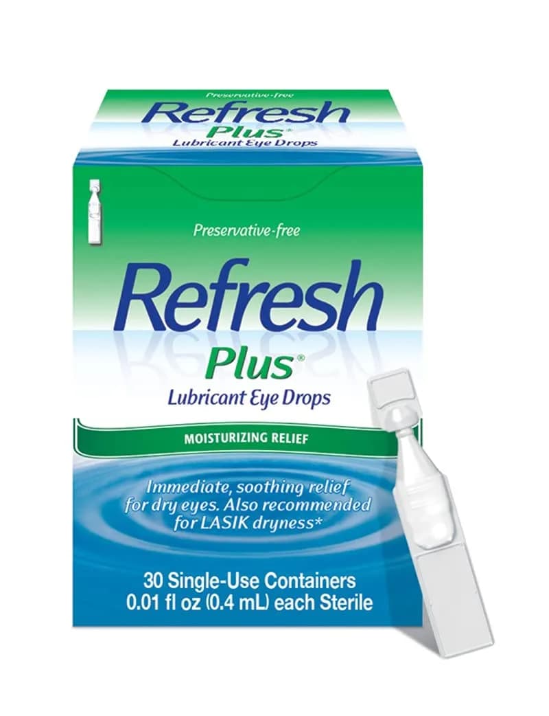 Refresh Original Strength Preservative-Free Lubricant Eye Drops, 50 Single-Use Vials | FDA Approved Medication - main product image