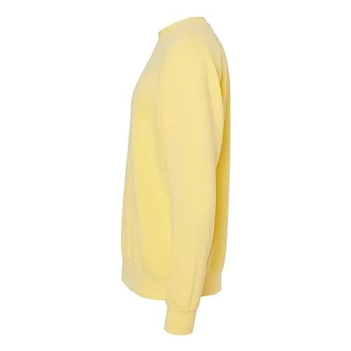 Independent Trading Co. Pigment-Dyed Crewneck Sweatshirt M Pigment Yellow | Long Sleeve Cotton Blend thumbnail 4