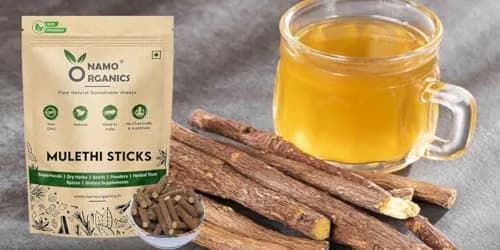 Namo Organics Mulethi Stick for Eating 100g (3.53 oz) | Organic Licorice Root for Throat thumbnail 2