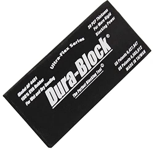 Dura-Block Sanding Block Holder Pad - 5.6in Ultra-Flex Scruff Pad for Auto & Wood thumbnail 1