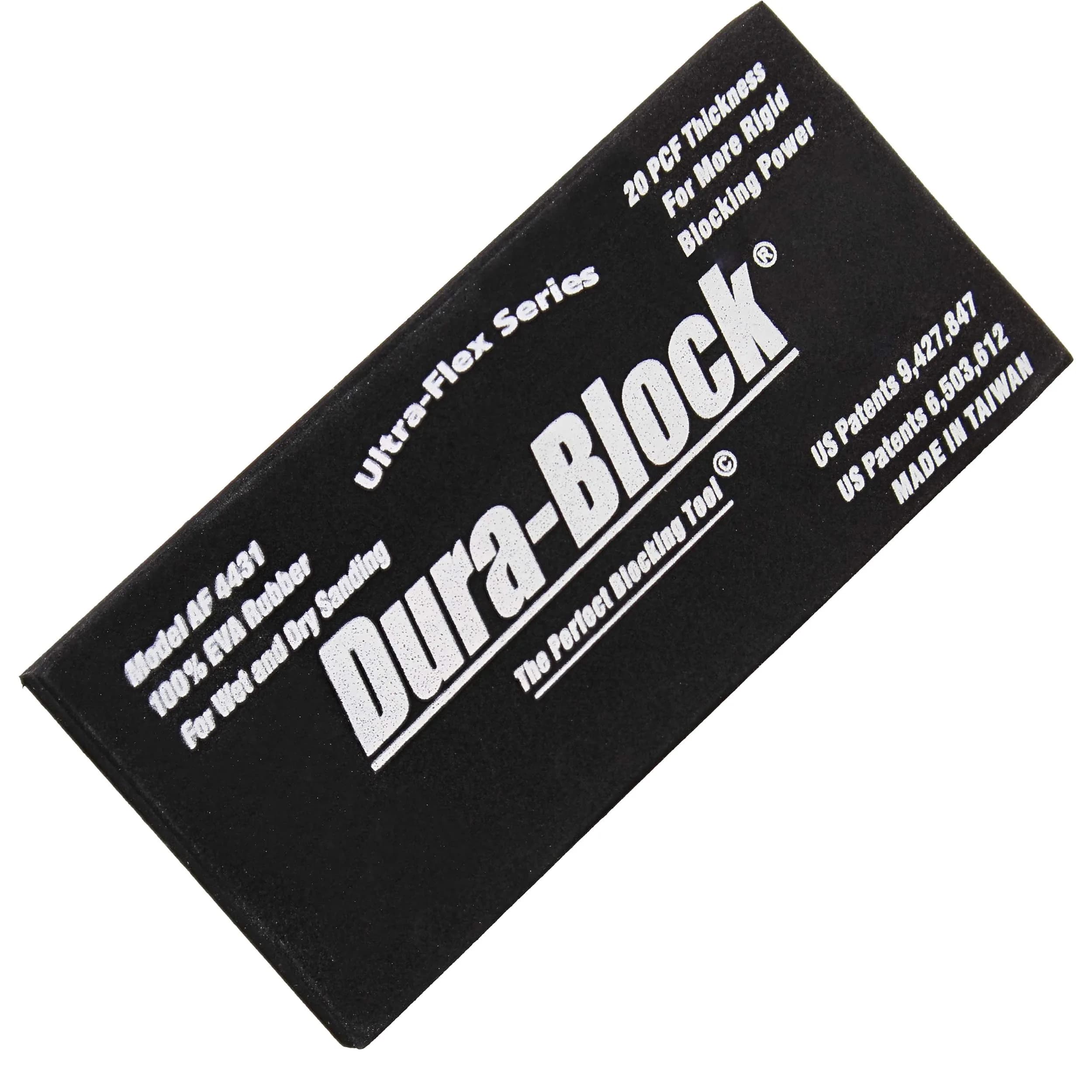 Dura-Block Sanding Block Holder Pad - 5.6in Ultra-Flex Scruff Pad for Auto & Wood — 5.6 x 2.6 inches