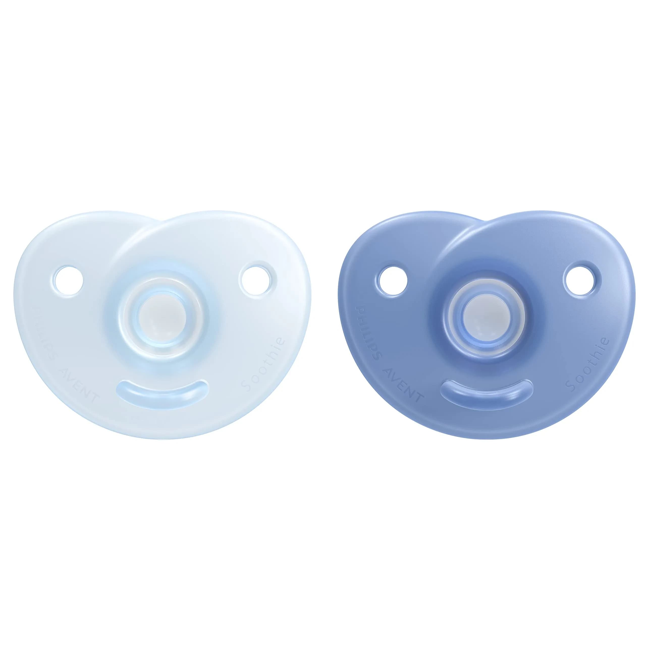 Philips Avent Soothie Heart Pacifier 2-Pack | Supports Natural Suckling, Medical Grade Silicone for Easy Hospital-Grade Sterilization — 2-Pack