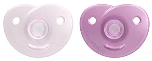 Philips Avent Soothie Heart Baby Pacifier for 3-18 Months, BPA-Free, Pink, 2 Count (7cm x 10cm x 4cm) thumbnail 1