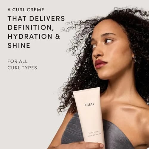 OUAI Curl Cream Hydrating Curl Enhancer for All Curl Types 236ml (8 Oz) | Defines Curls, Controls Frizz, Adds Shine thumbnail 2