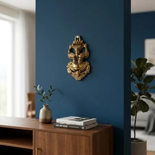 KridayKraft Metal Nazar Battu Wall Hanging 9.5 cm (3.74 inches) | Evil Eye Protection for Home & Office thumbnail 4