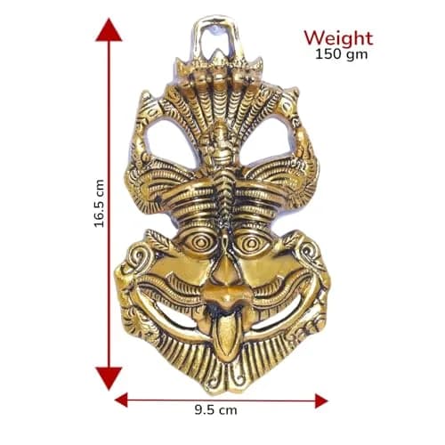 KridayKraft Metal Nazar Battu Wall Hanging 9.5 cm (3.74 inches) | Evil Eye Protection for Home & Office thumbnail 2