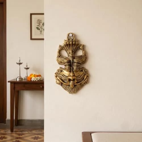 KridayKraft Metal Nazar Battu Wall Hanging 9.5 cm (3.74 inches) | Evil Eye Protection for Home & Office thumbnail 3