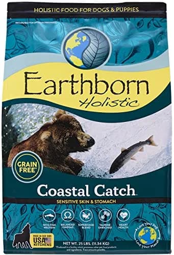 Earthborn Holistic Coastal Catch Grain-Free Dog Food 11.34kg (25 lb) | Herring & Fish Protein thumbnail 1