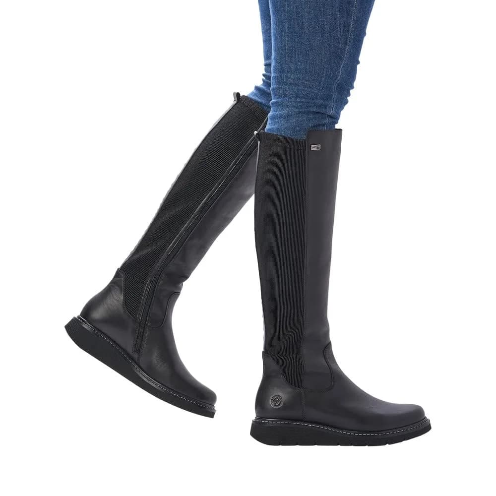 Remonte Combat Knee High Boot 5.5 US | Water-Repellent Leather, Comfortable Fit thumbnail 2