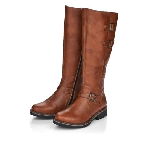Remonte R6590-22 Knee-High Boots in Coffee Brown | Comfortable Winter Footwear with Side Zip (70-120 chars) thumbnail 7