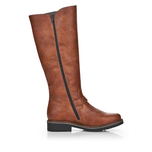 Remonte R6590-22 Knee-High Boots in Coffee Brown | Comfortable Winter Footwear with Side Zip (70-120 chars) thumbnail 3