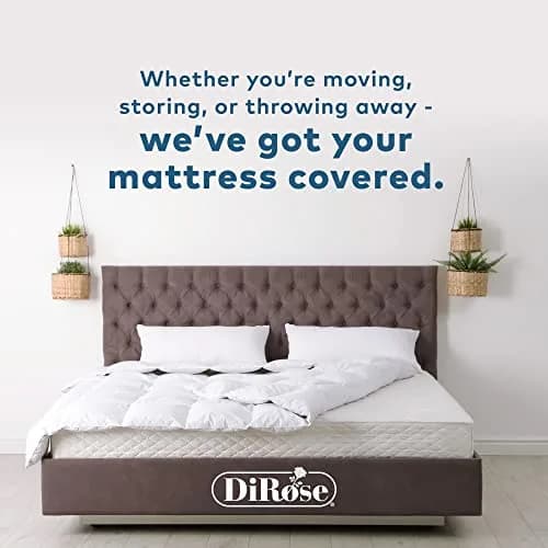 DiRose Clear Mattress Storage Bag for Queen Size - Heavy Duty 3.0 Mil Thick Plastic Protector | Waterproof & Reusable for Moving, Storage, Disposal thumbnail 7