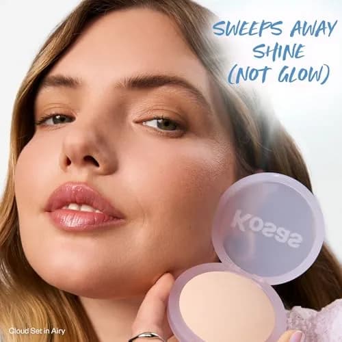 Kosas Cloud Set Baked Setting Powder Airy (0.3 oz / 8.5 g) | Translucent Pressed Powder for Shine Control thumbnail 3