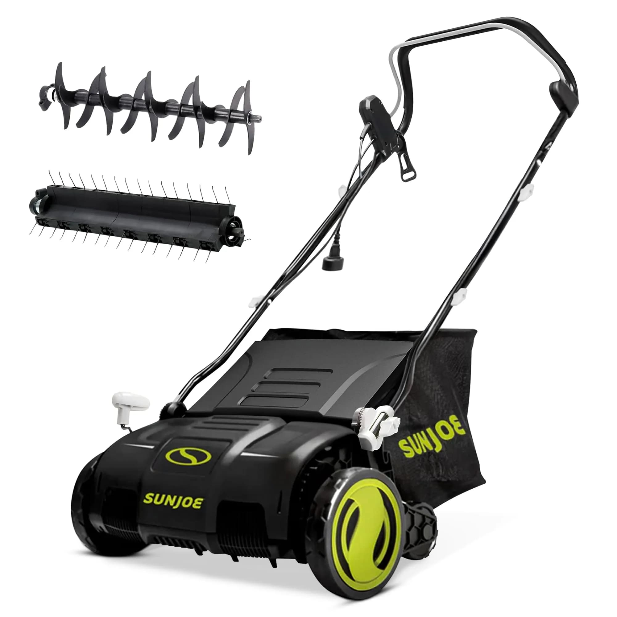 Sun Joe 15-Inch Electric Lawn Dethatcher & Scarifier AJ805E | 13-Amp Power for Lawn Revitalization