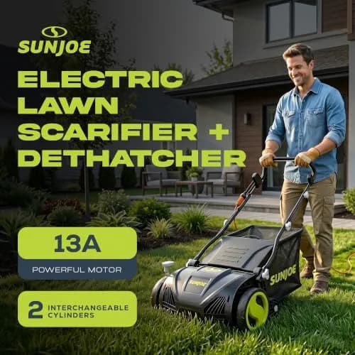 Sun Joe 15-Inch Electric Lawn Dethatcher & Scarifier AJ805E | 13-Amp Power for Lawn Revitalization thumbnail 4