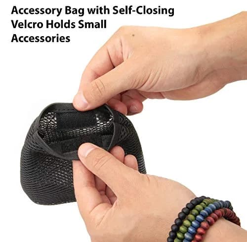 CASEMATIX Binocular Case with Impact-Absorbing Foam Interior - Hard Shell Protection, Reinforced Zippers, Rubber Handle, Accessory Bag (9.5" x 8" x 4.5") thumbnail 8