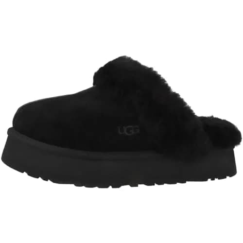 UGG Disquette Slipper Black 11 | Retro Platform Sheepskin Slip-On thumbnail 1
