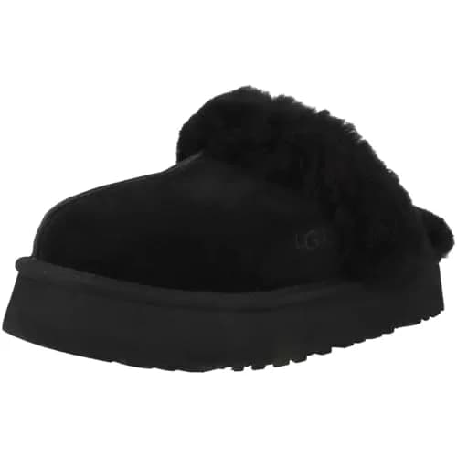 UGG Disquette Slipper Black 11 | Retro Platform Sheepskin Slip-On thumbnail 5