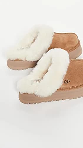 UGG Disquette Slipper Chestnut 9 | Retro Platform Sheepskin & Suede Comfort thumbnail 5