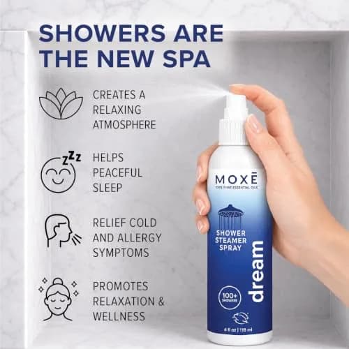 MOXE Dream Shower Steamer Spray 4oz | Lavender & Chamomile Relaxation for Bedtime & Stress Relief thumbnail 2