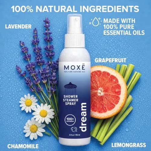 MOXE Dream Shower Steamer Spray 4oz | Lavender & Chamomile Relaxation for Bedtime & Stress Relief thumbnail 3