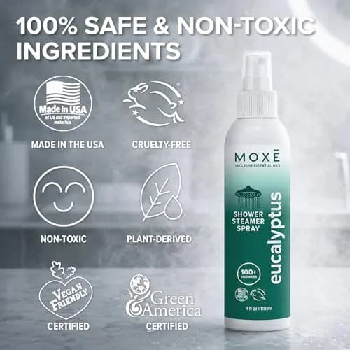 MOXE Eucalyptus Oil Shower Mist 4oz | Aromatherapy for Sinus & Tension Relief thumbnail 8