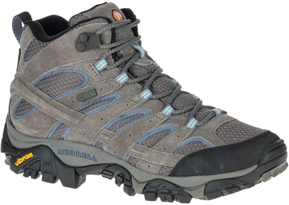 Merrell Women's Moab 2 Mid Waterproof Hiking Boot, Granite, 11 M US | Outdoor Waterproof Trail Shoe - main product image