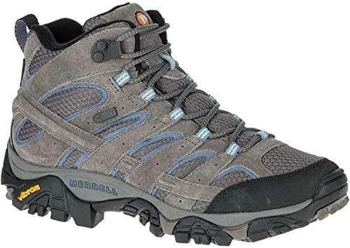 Merrell Women's Moab 2 Mid Waterproof Hiking Boot, Granite, 11 M US | Outdoor Waterproof Trail Shoe thumbnail 1