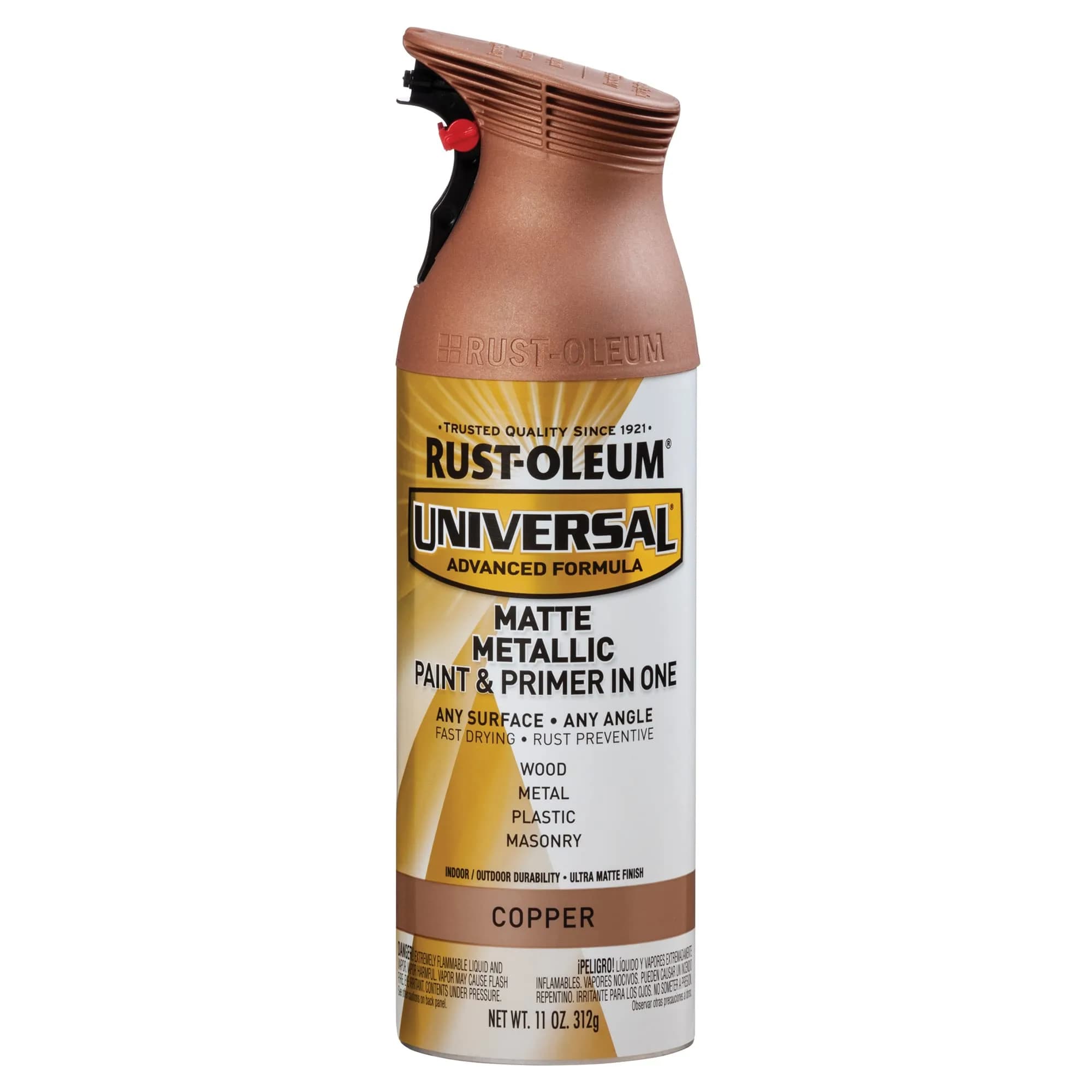 Rust-Oleum Universal All Surface Clear Topcoat Spray 11 oz (325 ml) Frosted Pearl Clear | Professional Grade Paint for Wood, Metal, Plastic